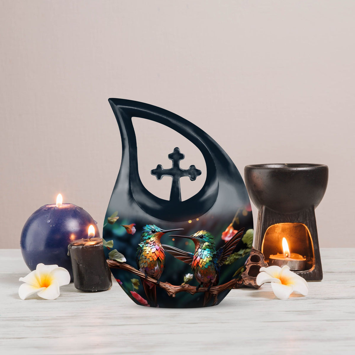 10-inch Midnight Mirage large urn 