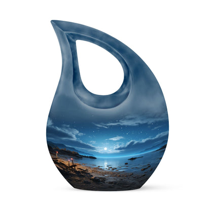 When Worlds Align large memorial urn 