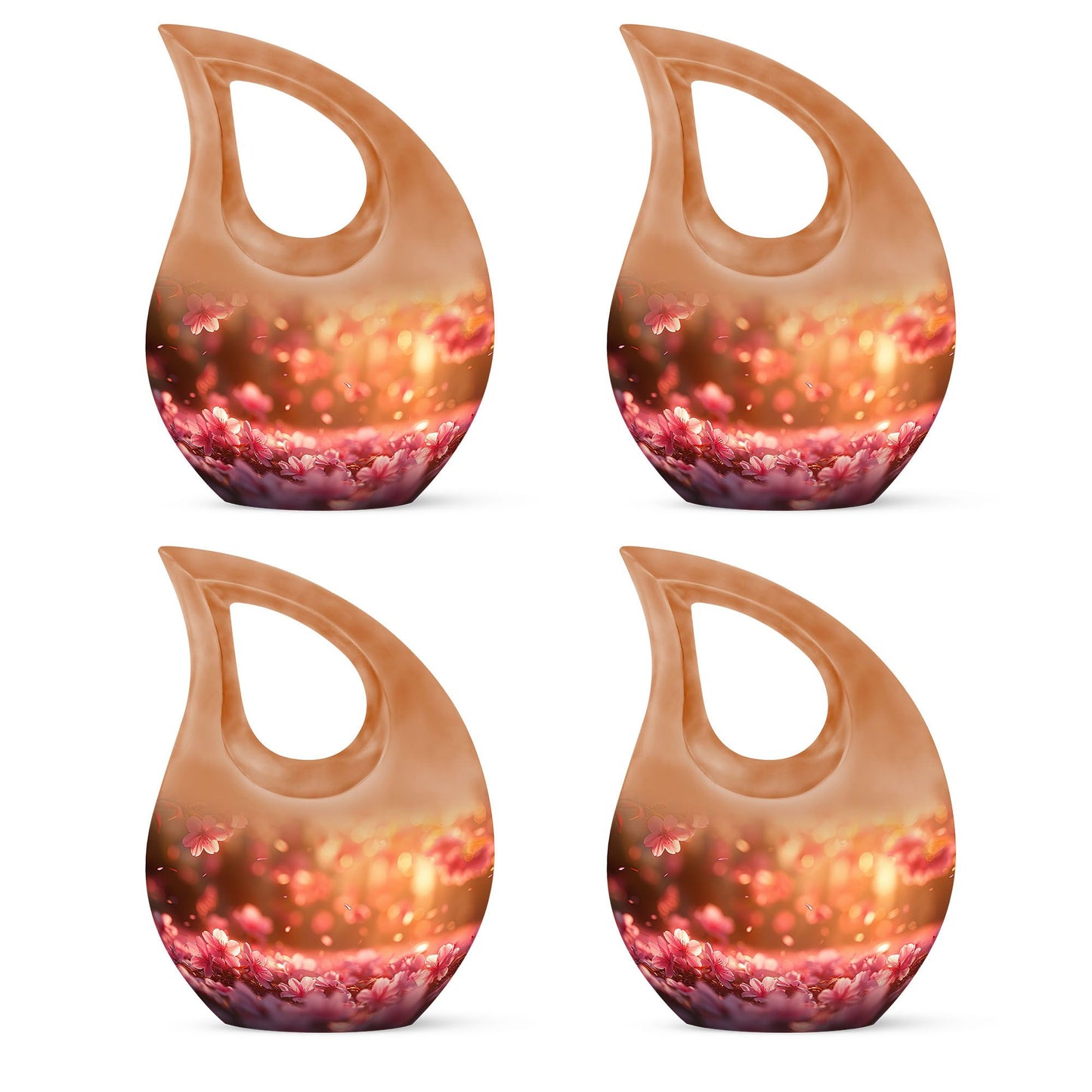 10 inch Sakura's Springtime Sonata memorial urn 