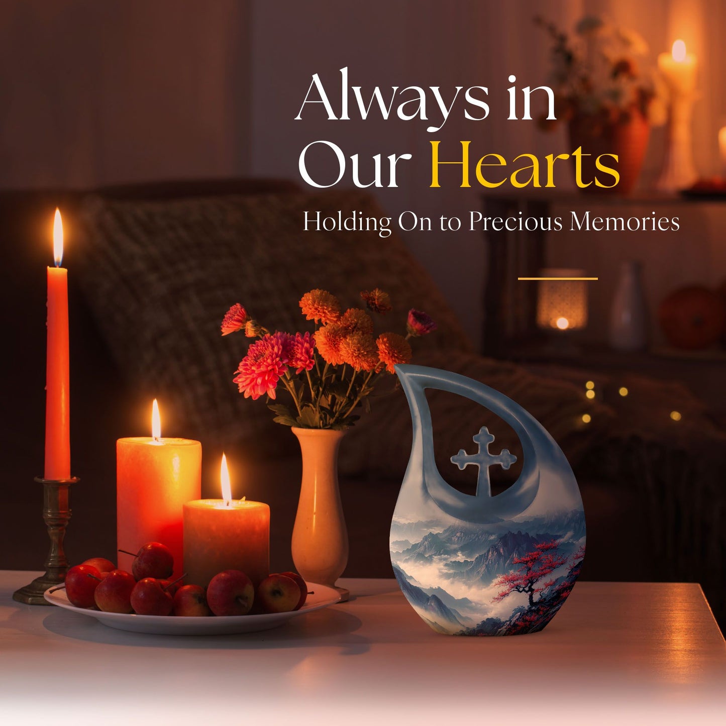 10-inch custom engraved 'A Pathway To Urn' 