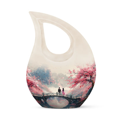 10-inch Memorial 'A Moment Under' Cross Drop Urn, 