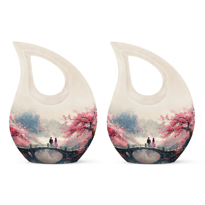 10-inch Memorial 'A Moment Under' Cross Drop Urn, 
