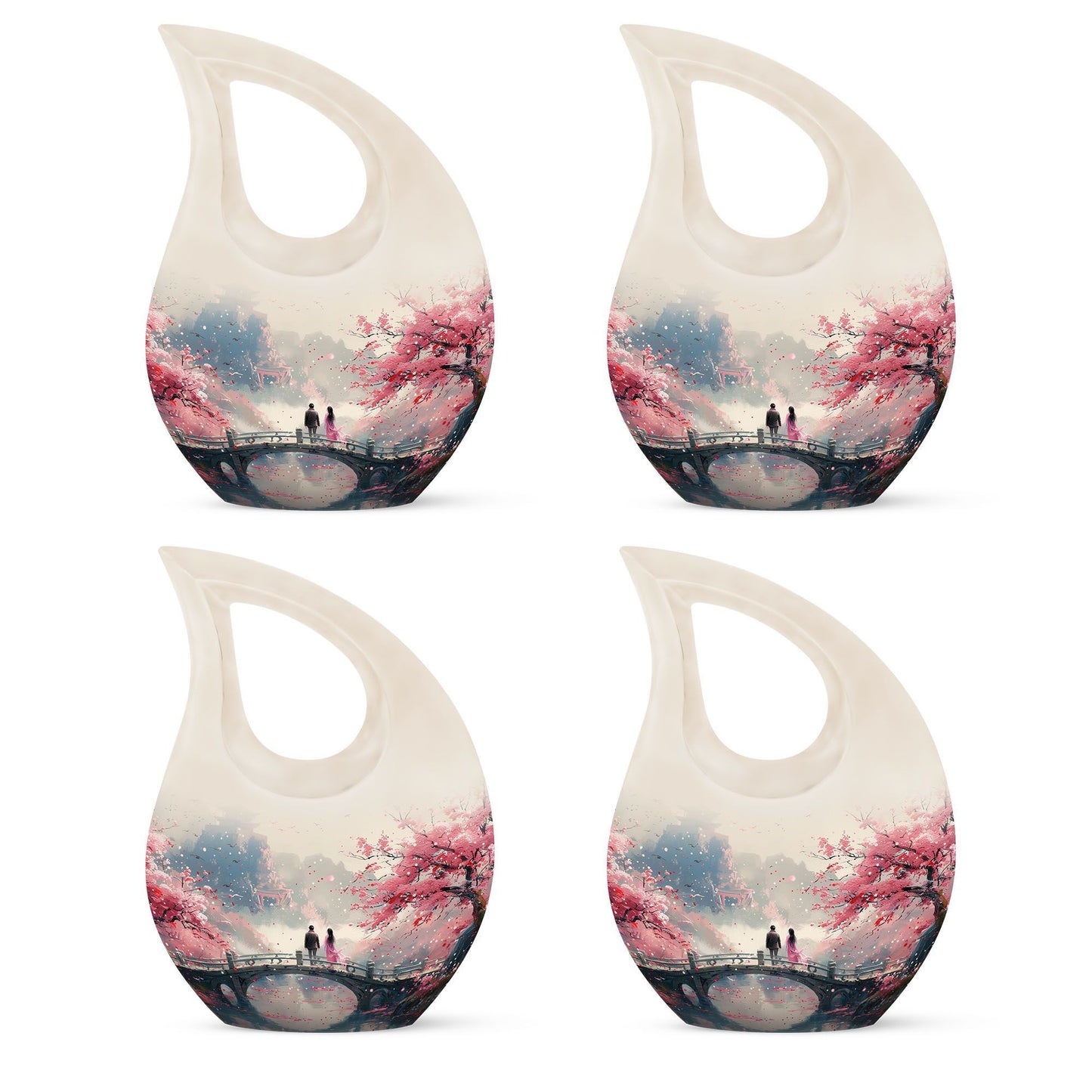 10-inch Memorial 'A Moment Under' Cross Drop Urn, 