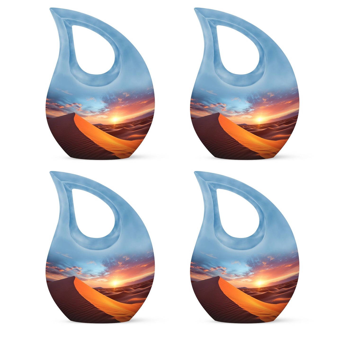 Cross Drop design Dusk's Warmth Over Urn