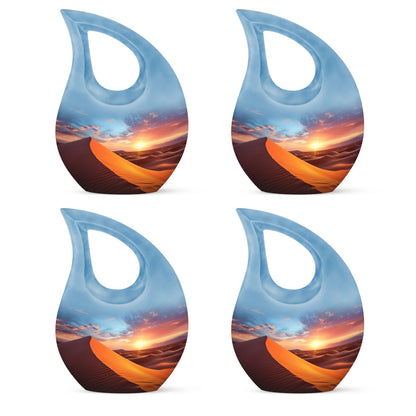 Cross Drop design Dusk's Warmth Over Urn