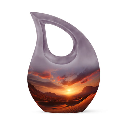 design Fiery Desert-themed Aluminium Urn 