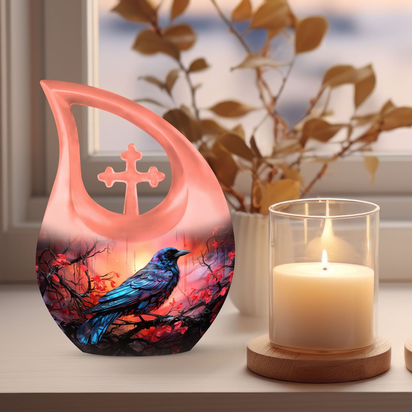 10 inch The Luminous Flight memorial urn
