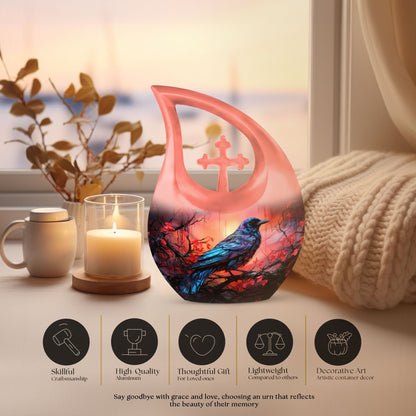 10 inch The Luminous Flight memorial urn