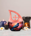 10 inch The Luminous Flight memorial urn