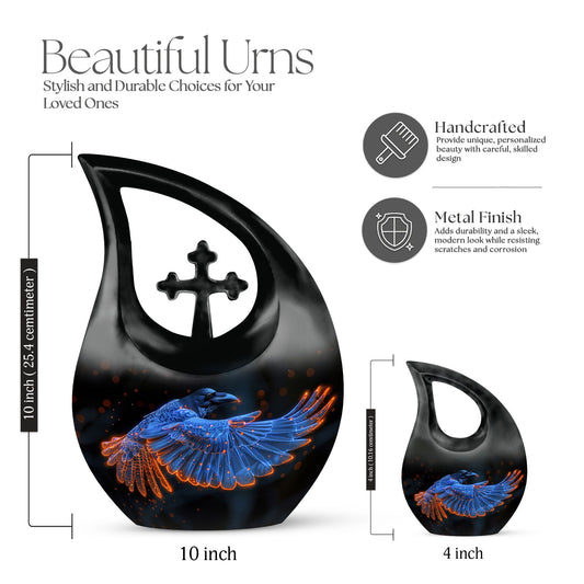 10 inch aluminium The Raven's Mystical Urn 