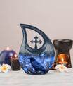 10-inch A Feline's Underwater Cross Drop urn
