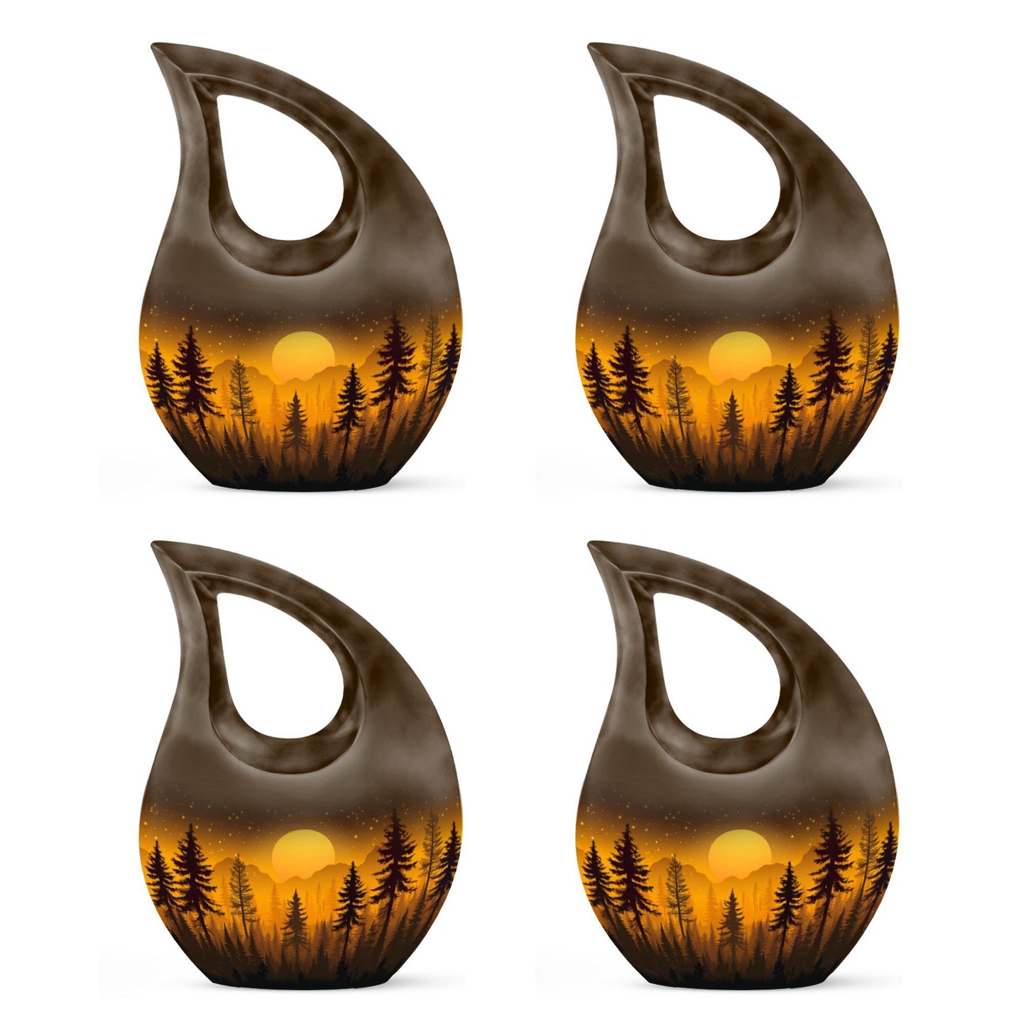 Forest Sprite's themed Cross Drop design marble urn 