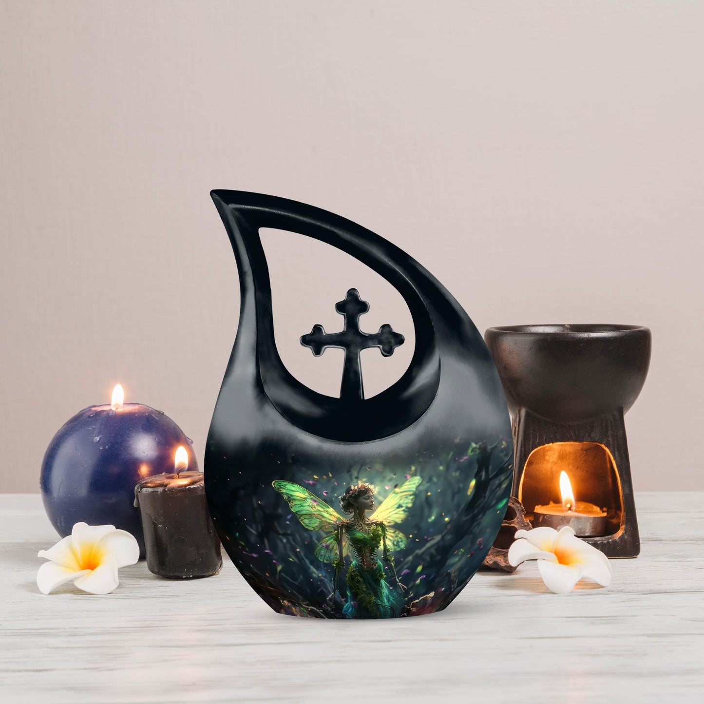 Large 10-inch Aluminium Autumn Fairy's Urn