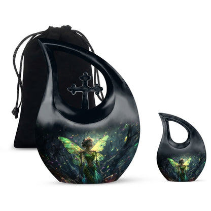 Large 10-inch Aluminium Autumn Fairy's Urn