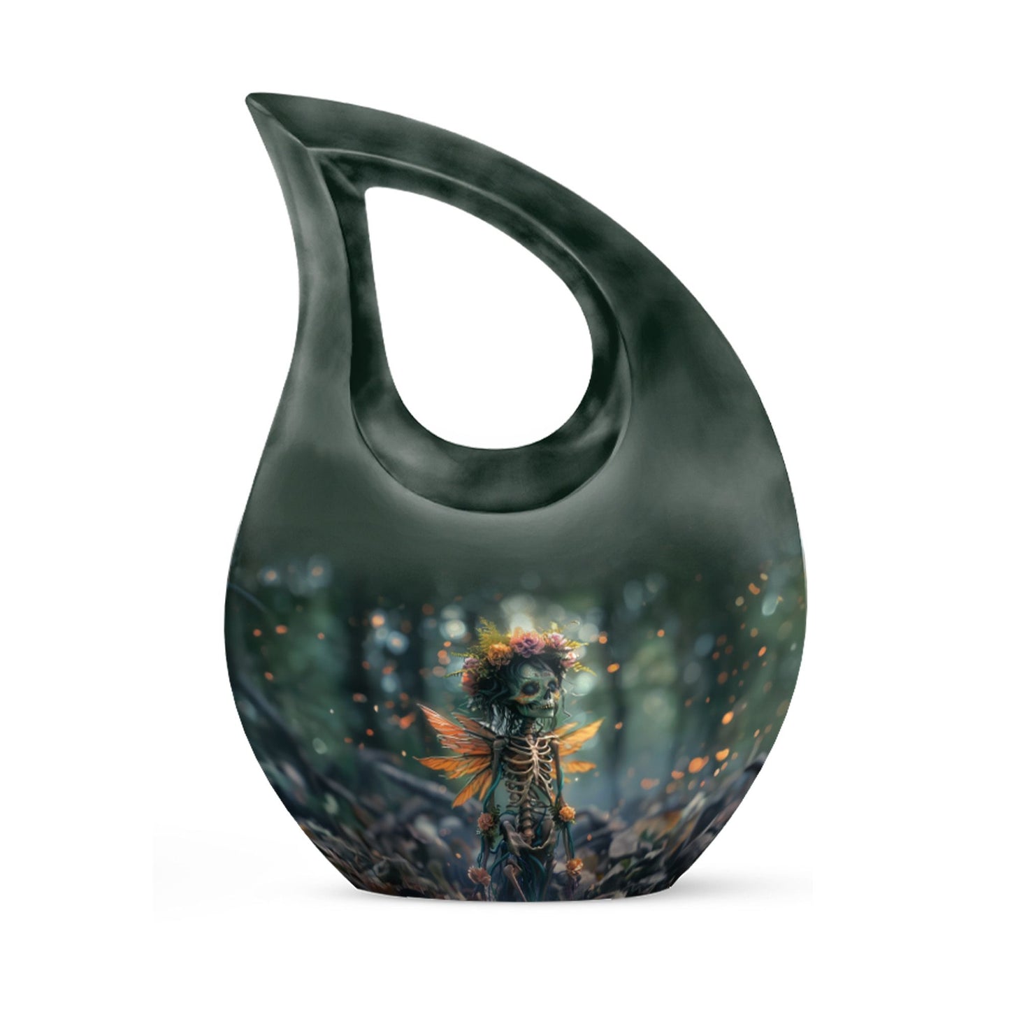 Enchanted Whispers of Cross Drop memorial urn 