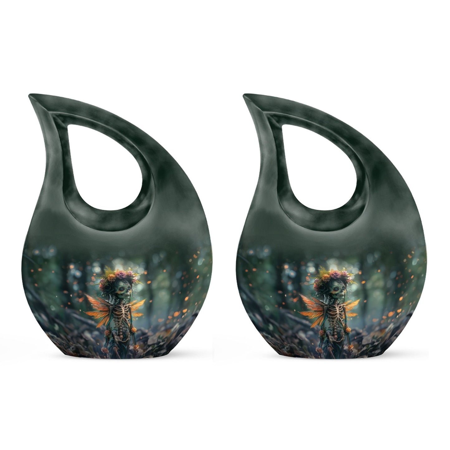 Enchanted Whispers of Cross Drop memorial urn 