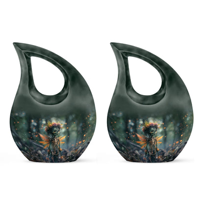 Enchanted Whispers of Cross Drop memorial urn 