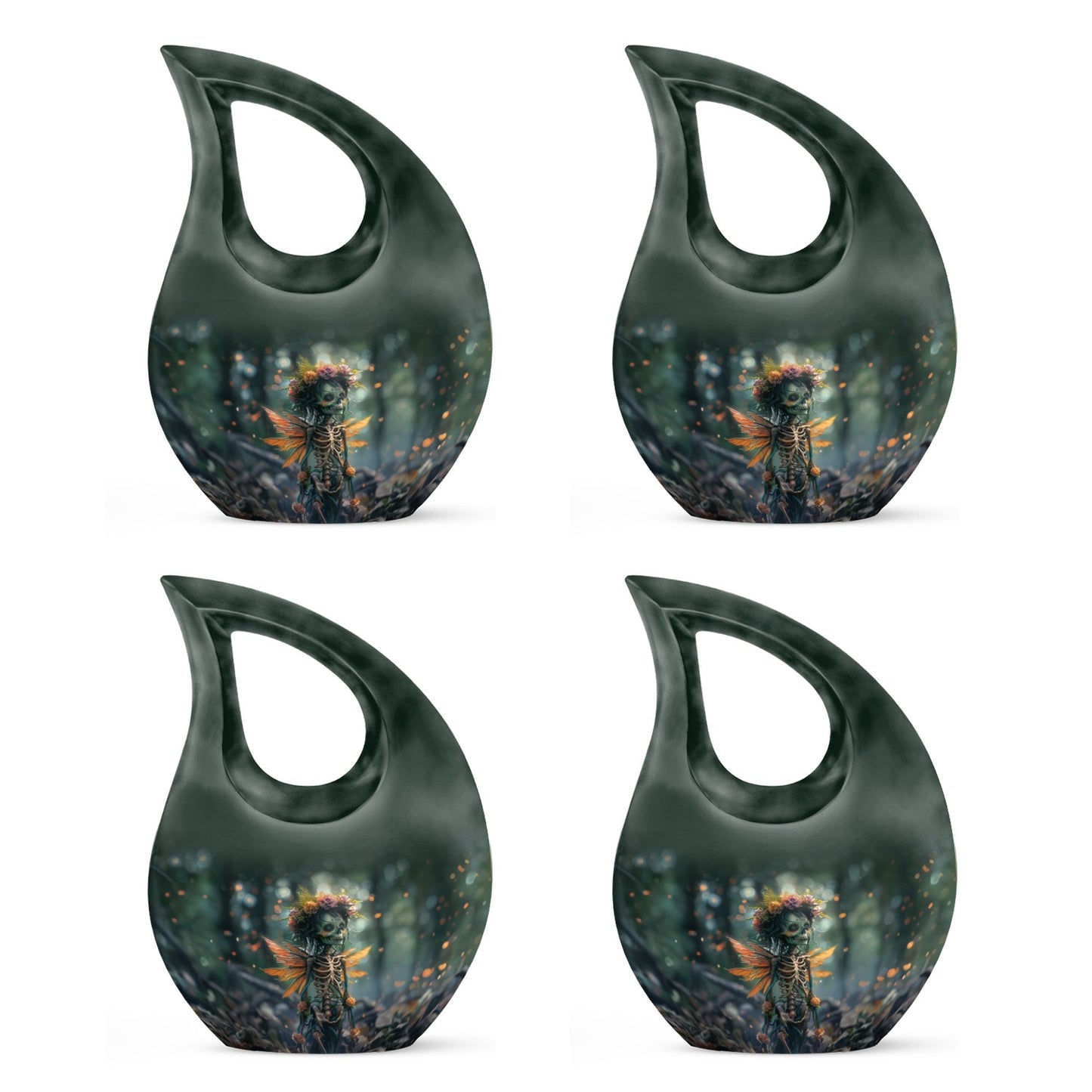 Enchanted Whispers of Cross Drop memorial urn 