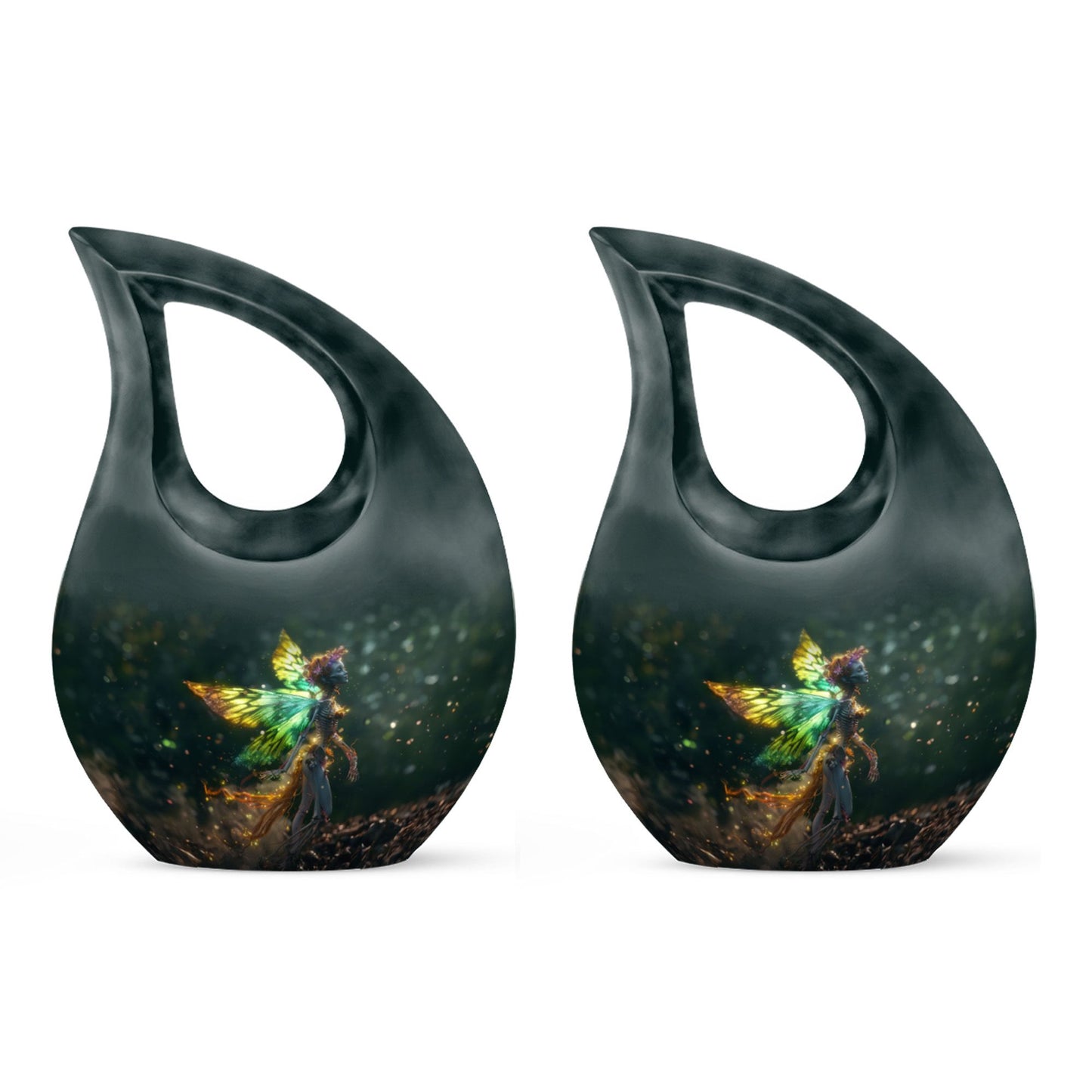 The Ethereal Flame 10-inch Large Aluminium Memorial Urn