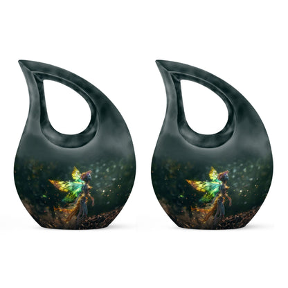 The Ethereal Flame 10-inch Large Aluminium Memorial Urn