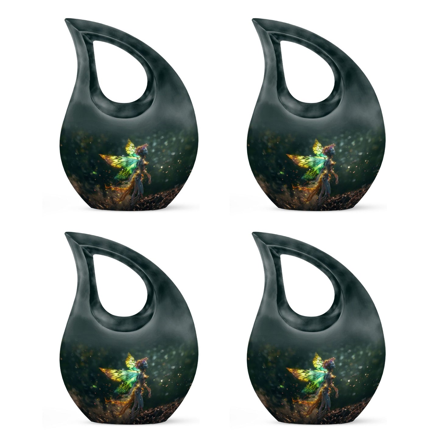 The Ethereal Flame 10-inch Large Aluminium Memorial Urn