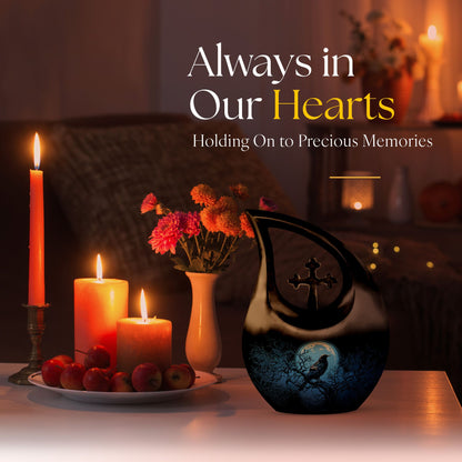 10-inch The Raven's Moonlit Urn,