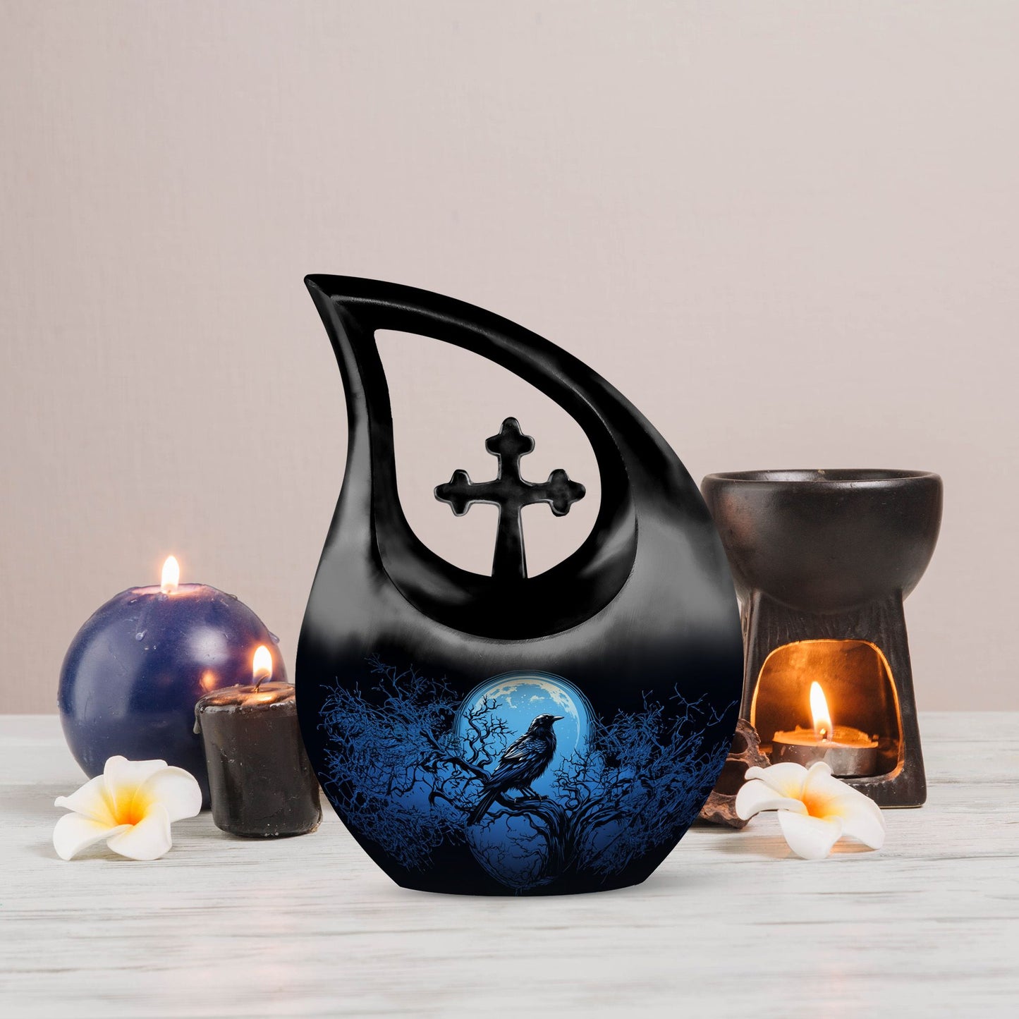 10-inch The Raven's Moonlit Urn,