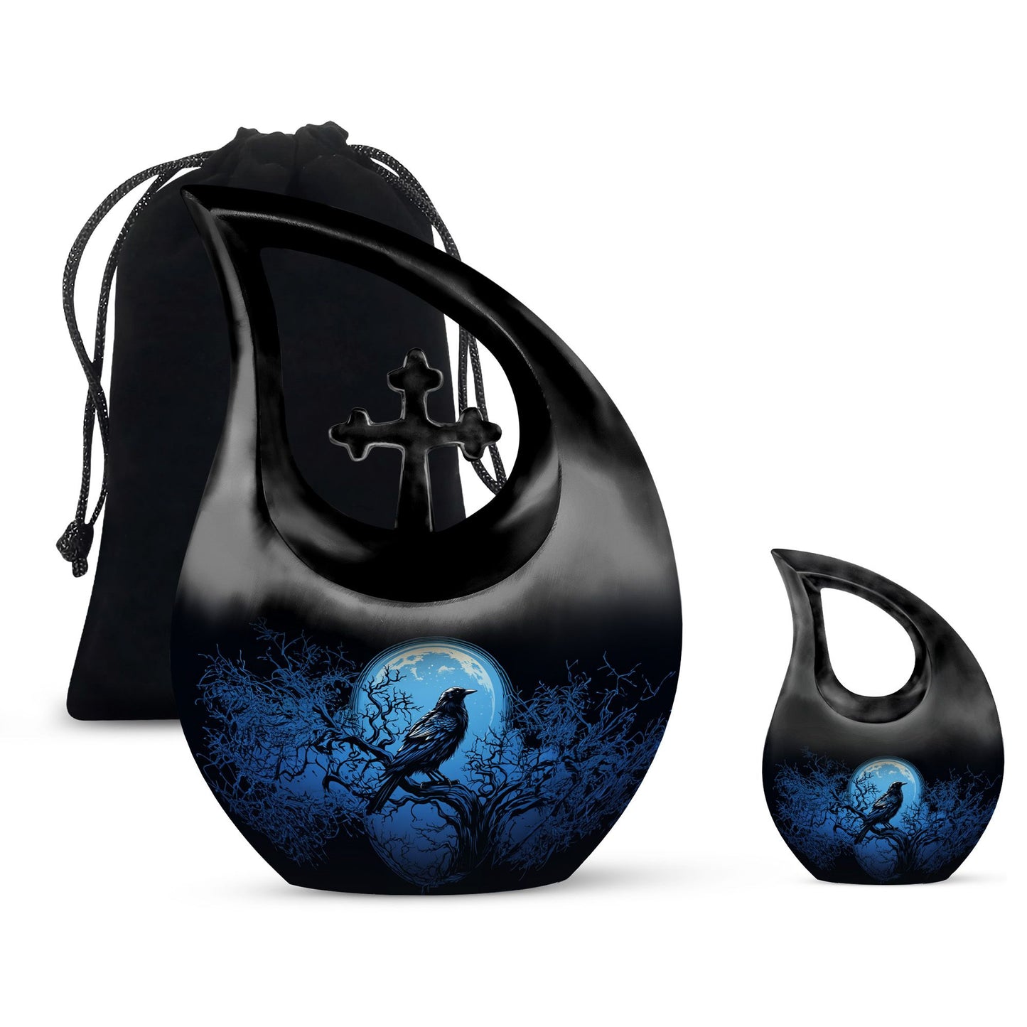 10-inch The Raven's Moonlit Urn,