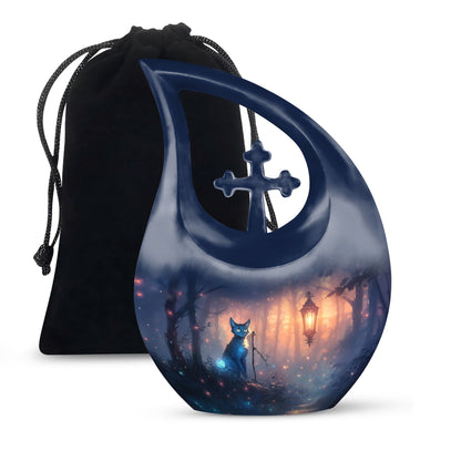 10-inch The Cosmic Feline's Urn,