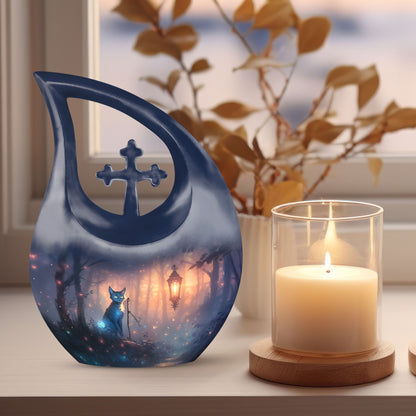 10-inch The Cosmic Feline's Urn,