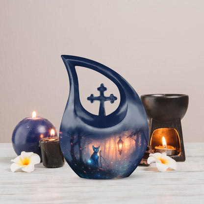 10-inch The Cosmic Feline's Urn,