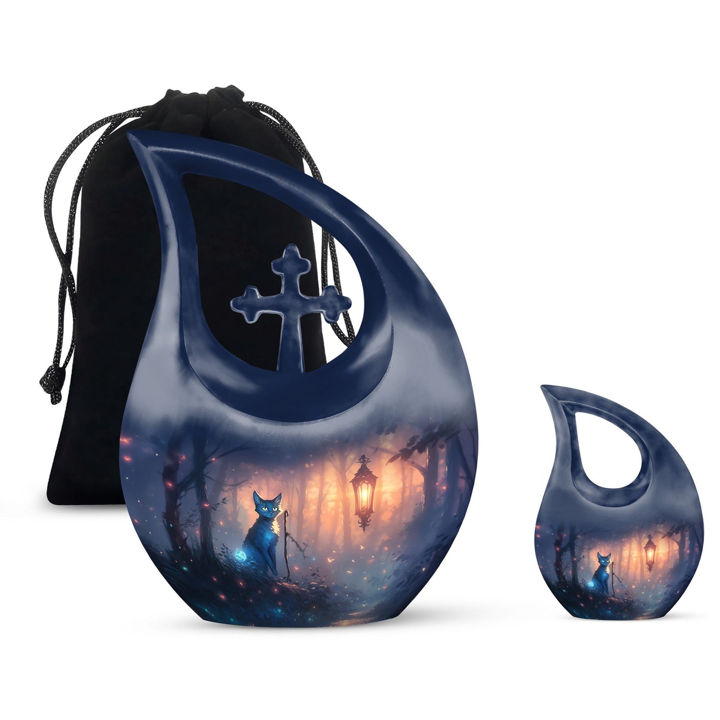 10-inch The Cosmic Feline's Urn,