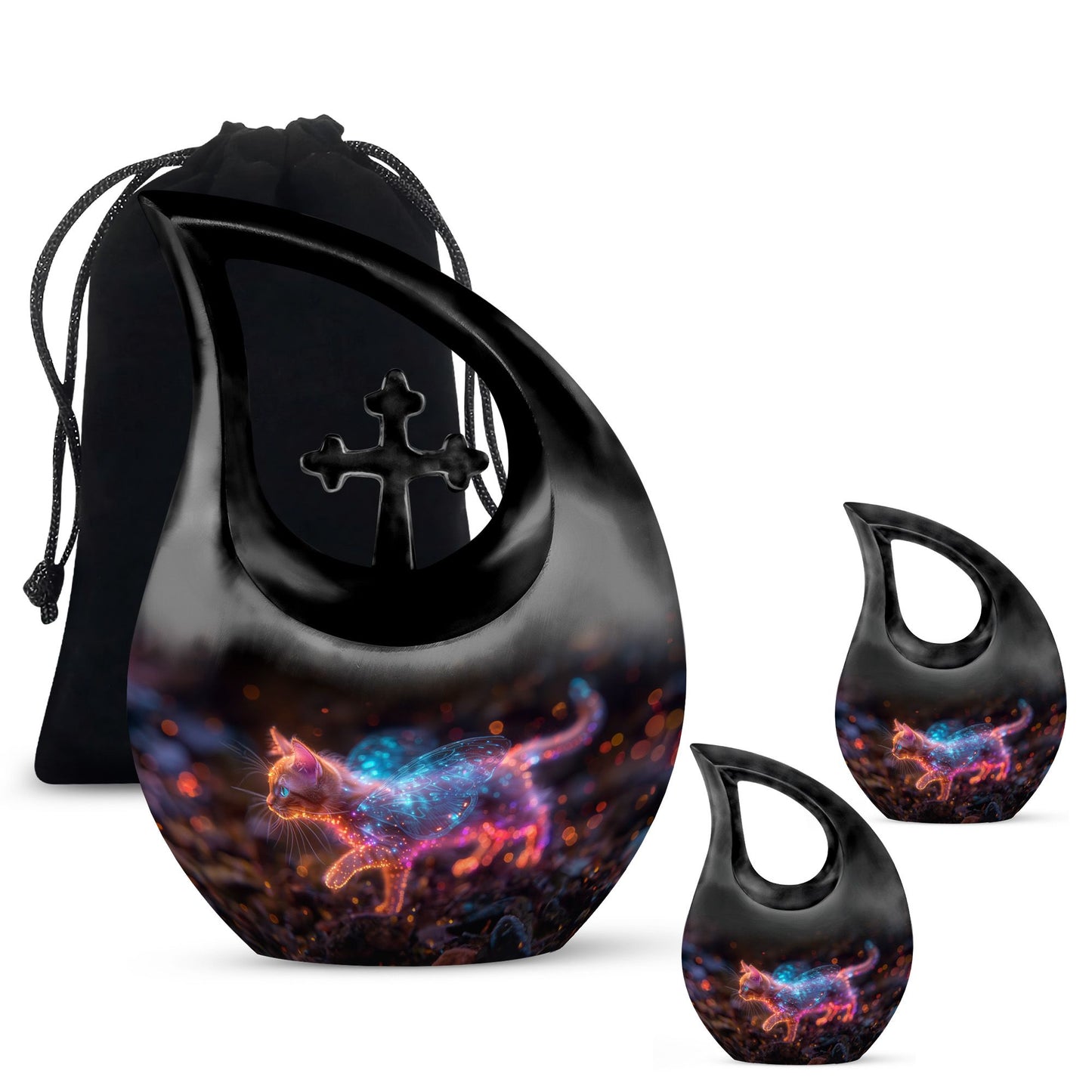 10-inch Symphony of Cross Drop Biodegradable Urn 