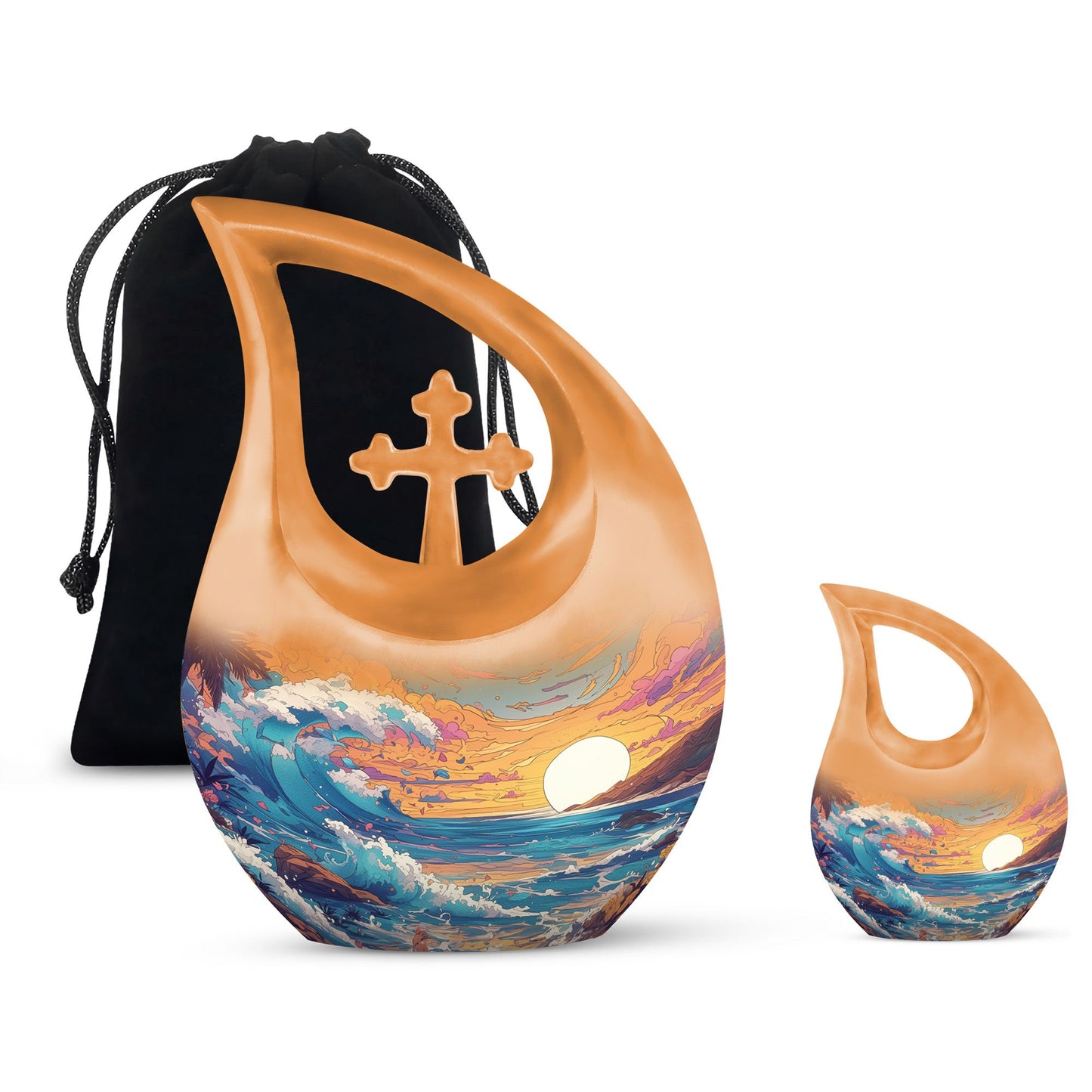 10-inch Idyllic Sunset Urn 