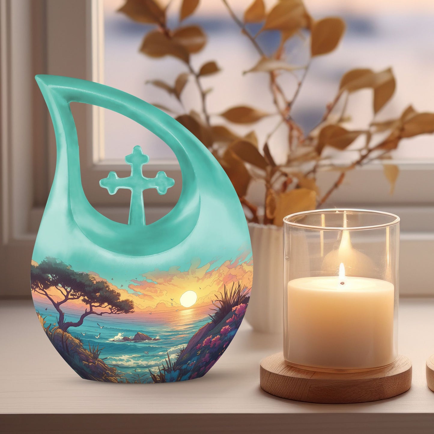 Stylish Winter Spirit Urn, 
