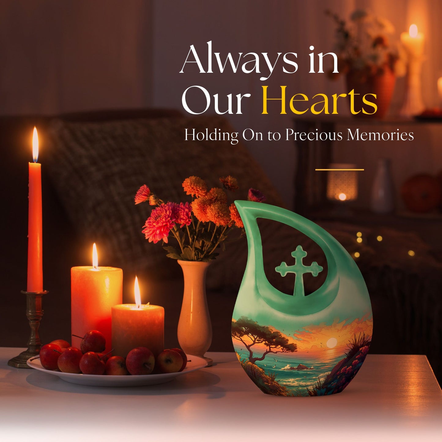 Stylish Winter Spirit Urn, 