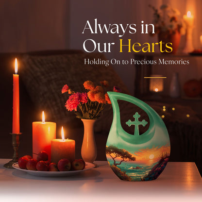 Stylish Winter Spirit Urn, 