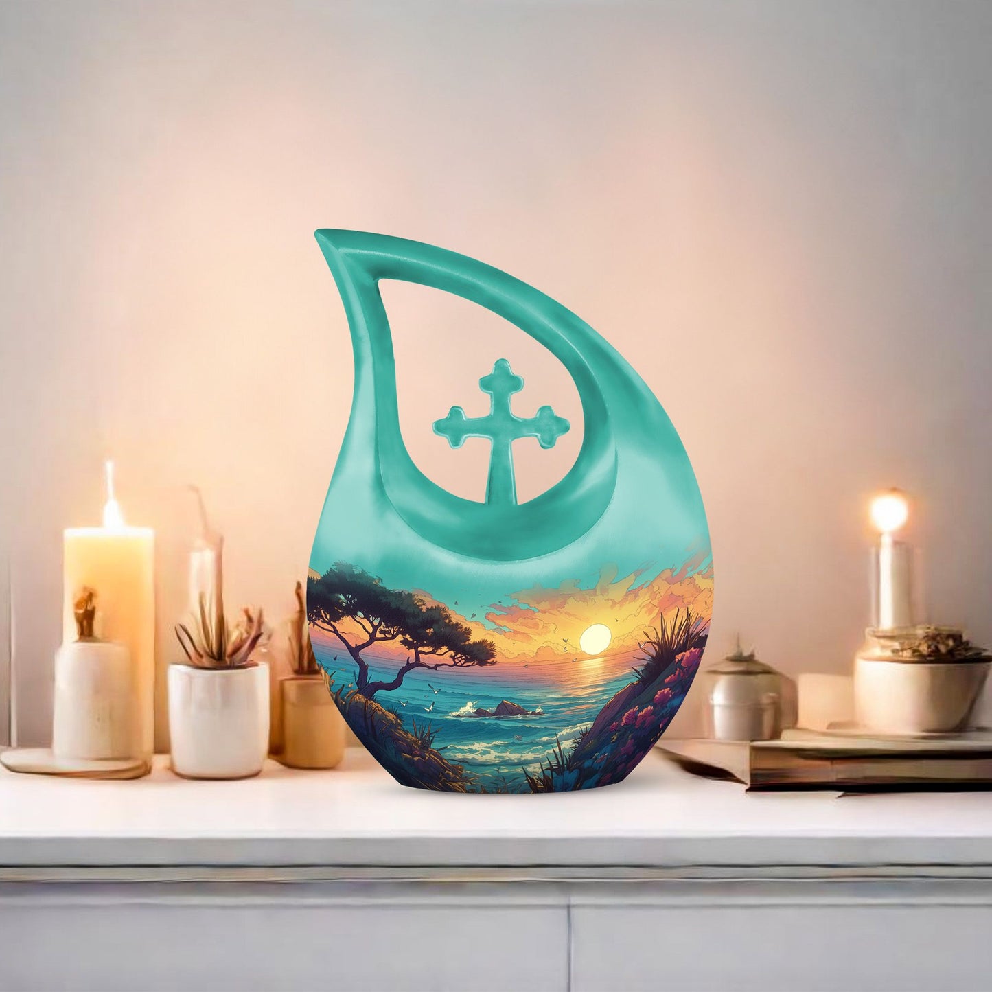 Stylish Winter Spirit Urn, 
