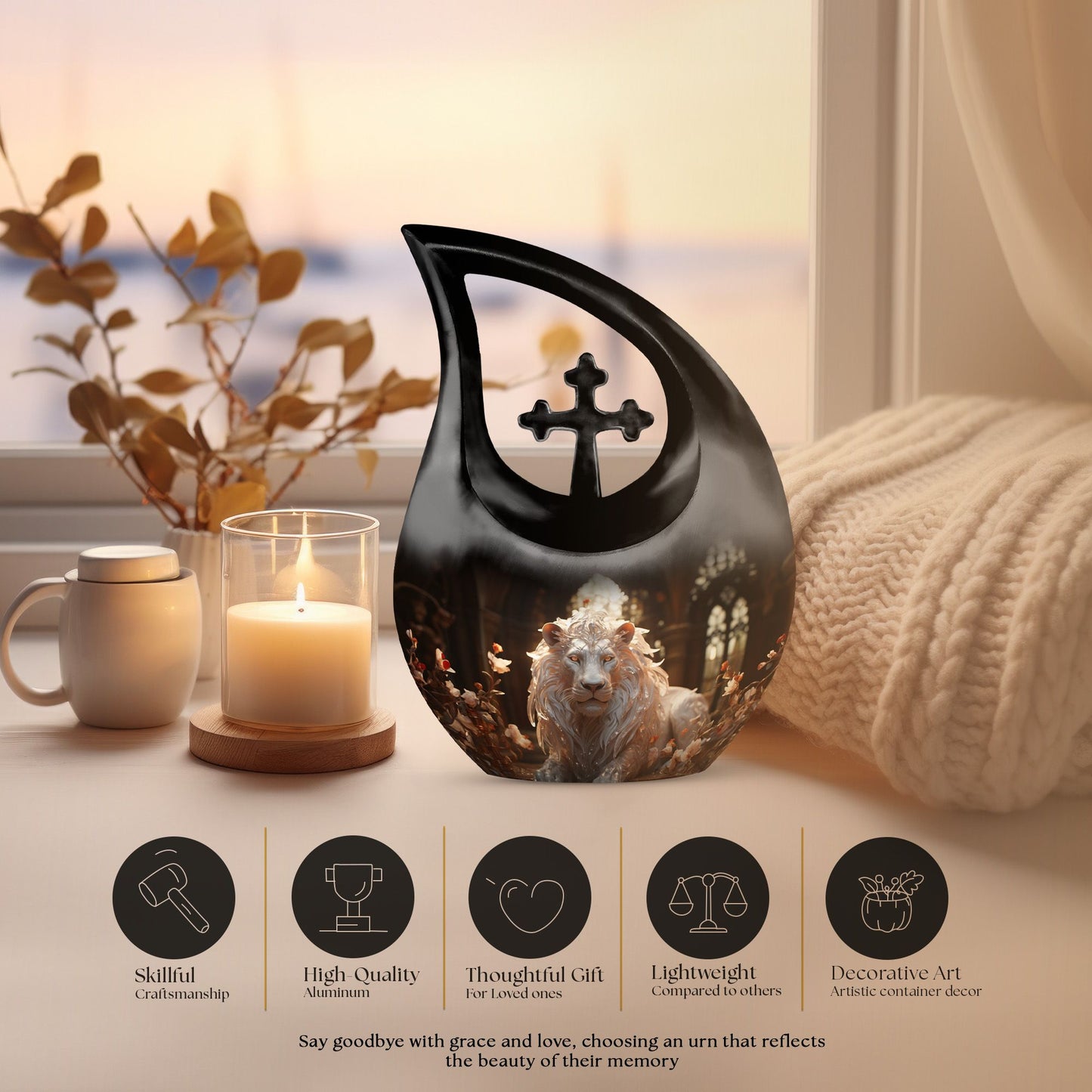 10-inch 'Love In The Urn' memorial urn