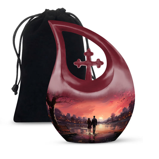 10-inch Moonrise Majesty Over urn,