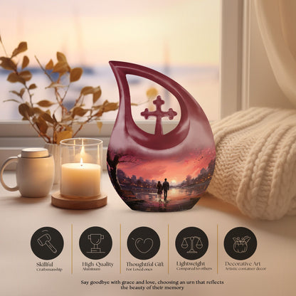 10-inch Moonrise Majesty Over urn,