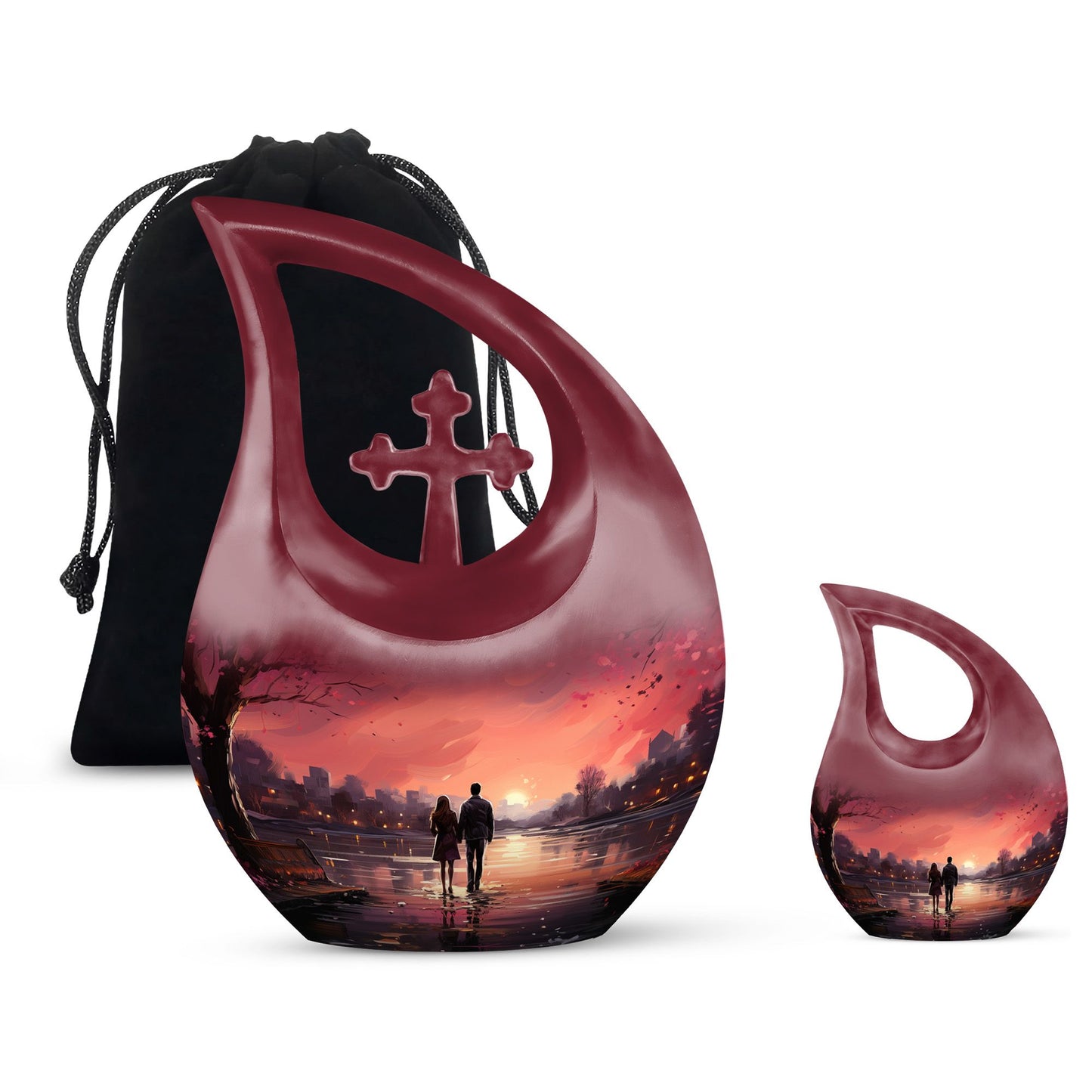 10-inch Moonrise Majesty Over urn,