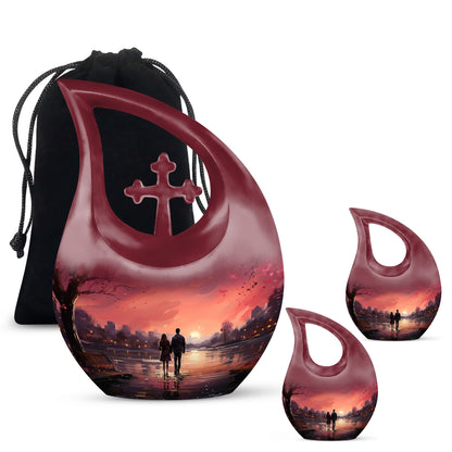 10-inch Moonrise Majesty Over urn,