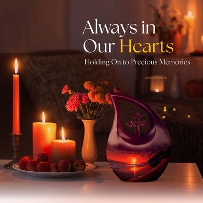 10 inch Tropical Twilight Urn 