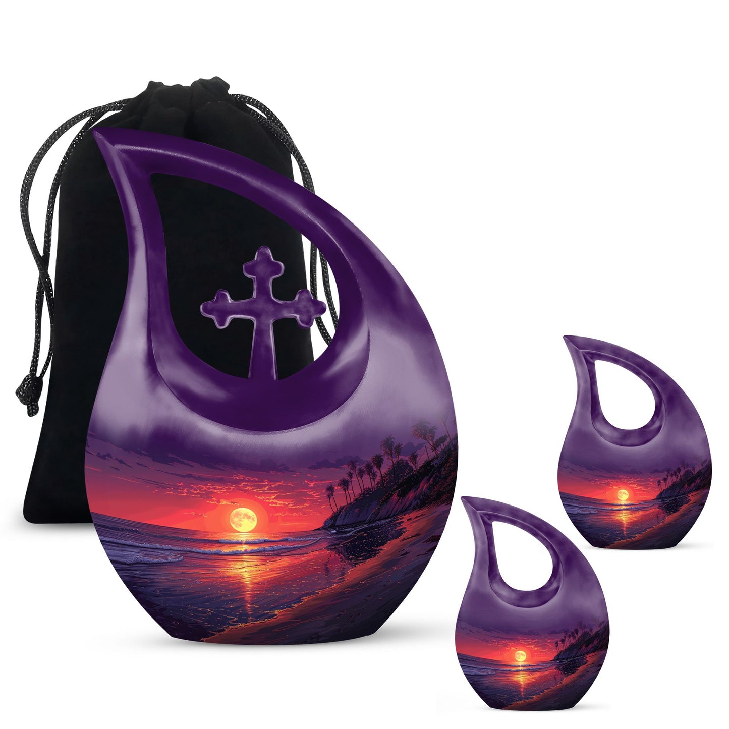 10 inch Tropical Twilight Urn 