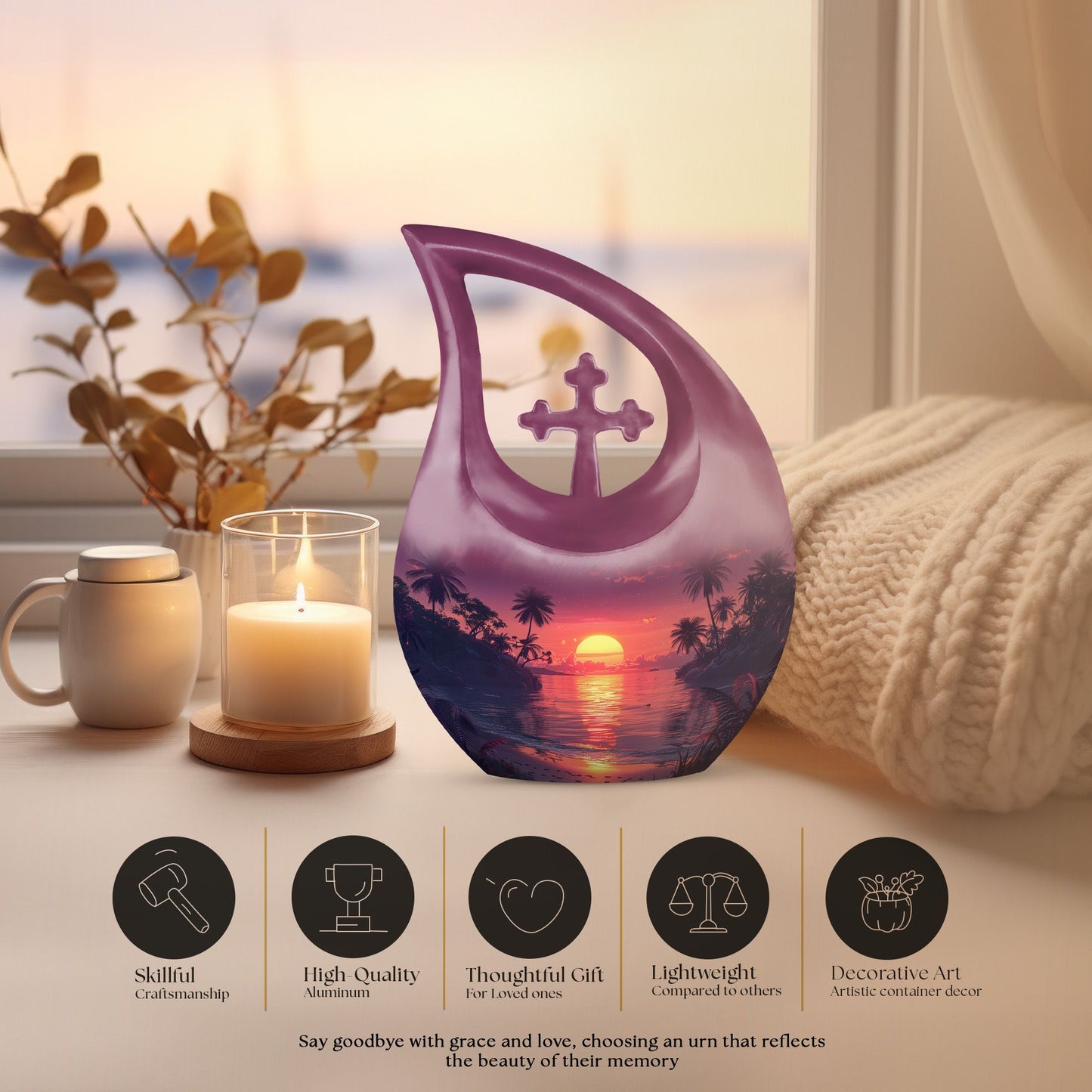 The Cosmic Ballet 10-inch Memorial Urn
