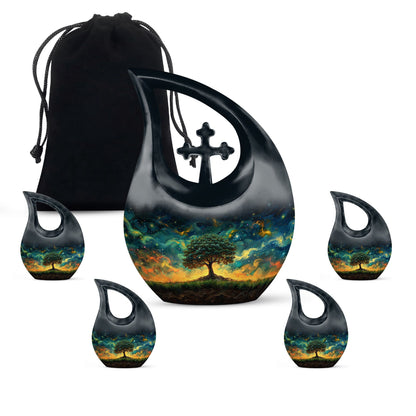 10-inch Cross Drop Cosmic Ballet Urn