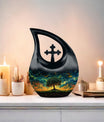 10-inch Cross Drop Cosmic Ballet Urn