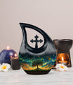 10-inch Cross Drop Cosmic Ballet Urn
