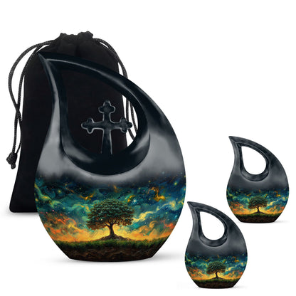 10-inch Cross Drop Cosmic Ballet Urn